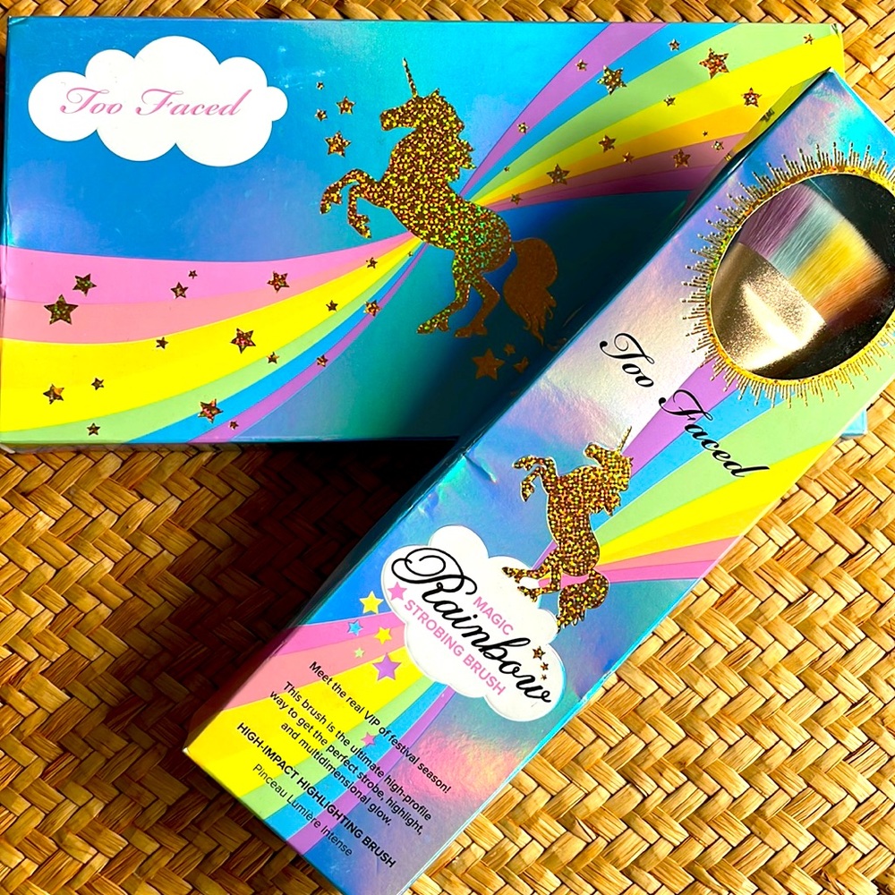 Too Faced Life’s a Festival Eye Shadow and Highlighter Palette & Strobing Brush